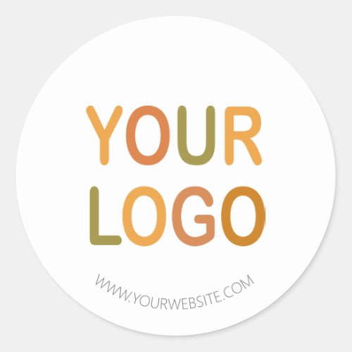 Custom Business Branding LOGO Classic Round Sticke Classic Round Sticker