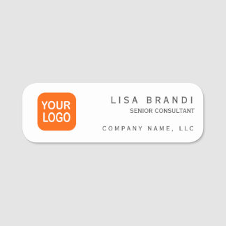 Custom Business Branding Logo Name Tag