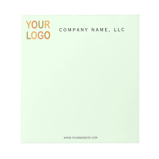 Custom Business Branding LOGO Notepad (Front)