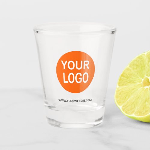Custom Business Branding Logo Template Shot Glass