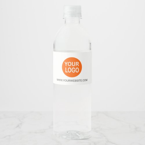 Custom Business Branding Logo Template Water Bottle Label