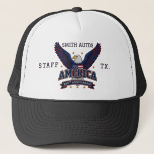 Custom Business Branding USA 250  Trucker Hat