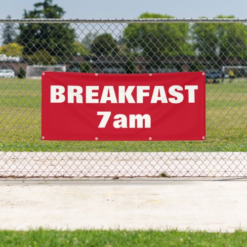 Custom Business Breakfast Outdoor Sign