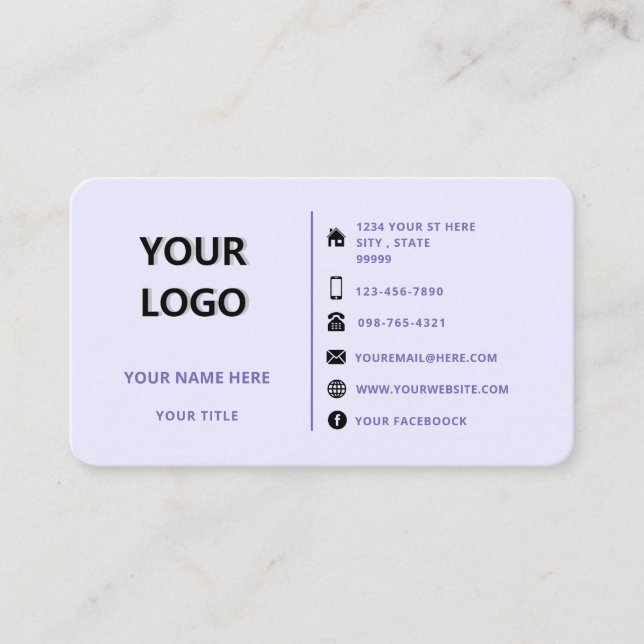 Custom Business Card with Your Own Design (Front)