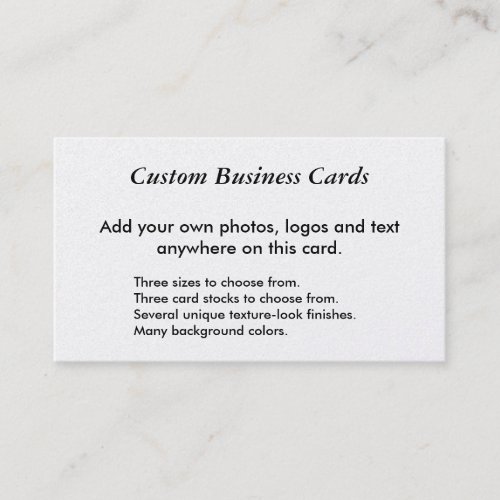 Custom Business Cards