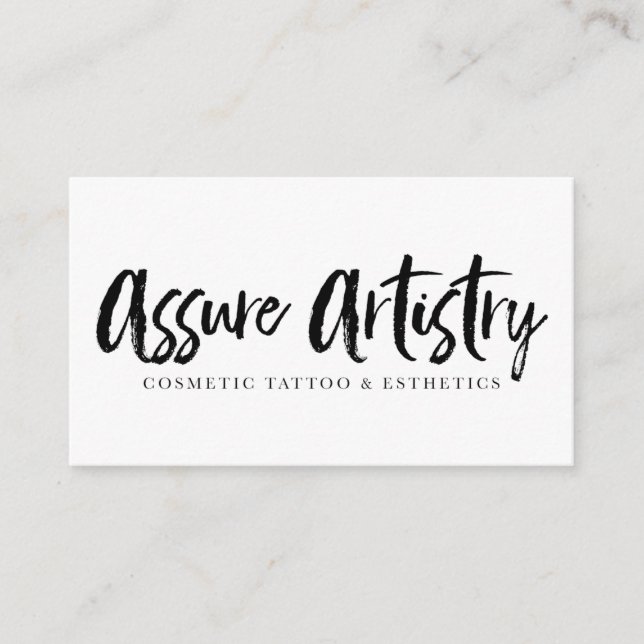 Custom Business Cards: Assure Artistry Business Card (Front)