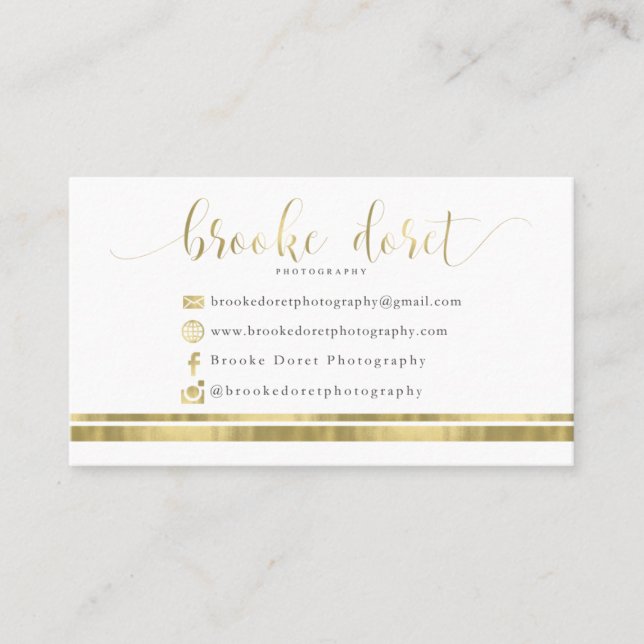 Custom Business Cards for Brooke D (Front)