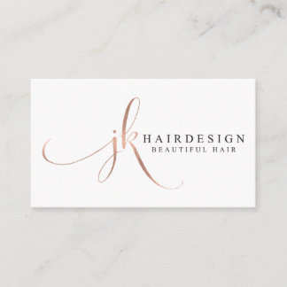 Custom Business Cards: JK Hair Design Business Card