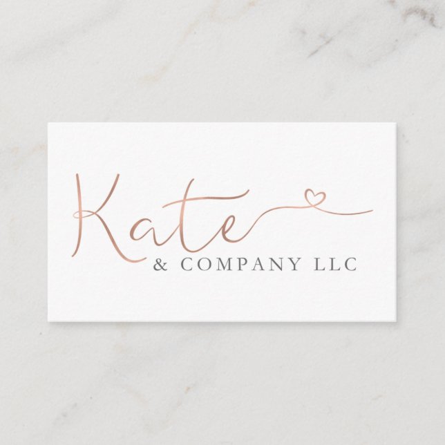 Custom Business Cards: Kate & Company Business Card (Front)