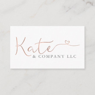 Custom Business Cards: Kate & Company Card