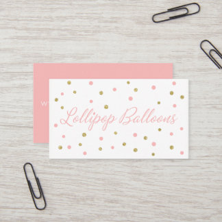 Custom Business Cards: Lollipop Balloons Business Card