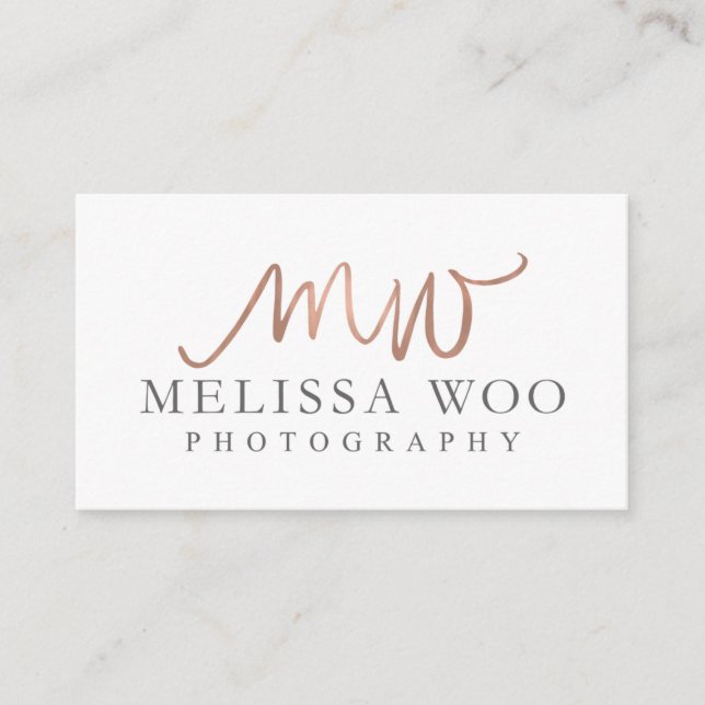 Custom Business Cards: Melissa Woo Business Card (Front)