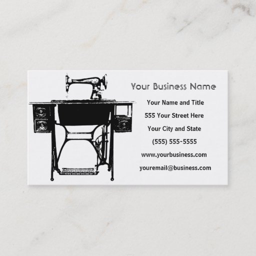 Customizable Custom Business Cards - Seamstress / Tailor