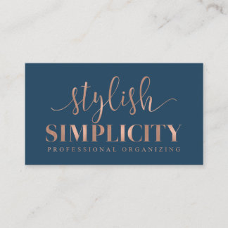 Custom Business Cards: Stylish Simplicity Business Card