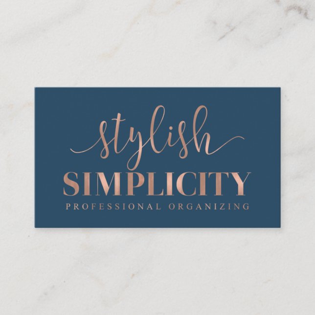 Custom Business Cards: Stylish Simplicity Business Card (Front)