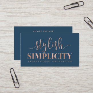 Custom Business Cards: Stylish Simplicity Card