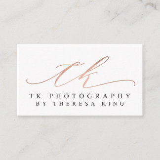 Custom Business Cards: TK Photography Card