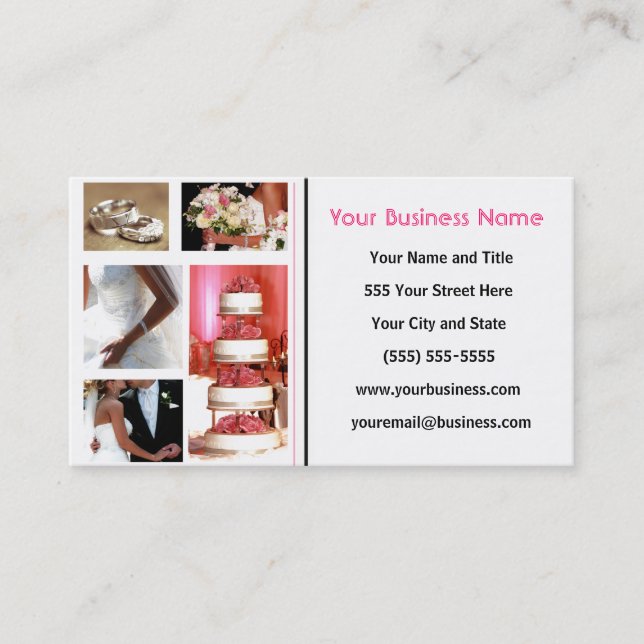 Custom Business Cards - Wedding Planner (Front)