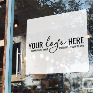 Custom Business Company Corporate Logo Store Glass Window Cling