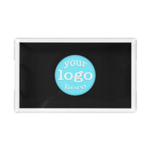 Custom Business Company Hotel Saloon Logo Branded Acrylic Tray