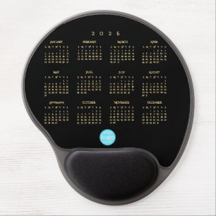 Custom Business Company Logo 2026 Calendar Office Gel Mouse Pad