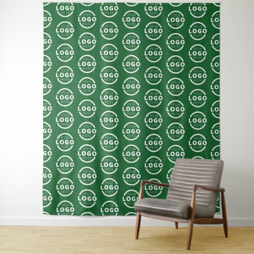 Custom Business Company Logo Backdrop Green