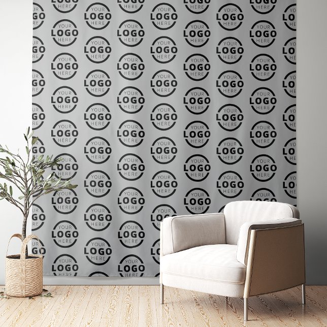 Custom Business Company Logo Backdrop Grey (Creator Uploaded)