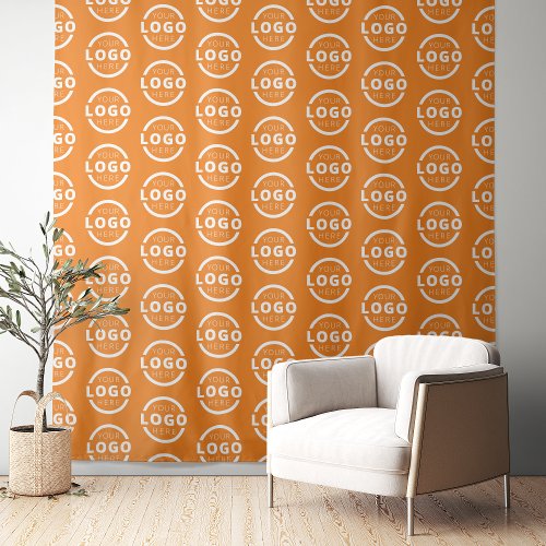 Custom Business Company Logo Backdrop Orange