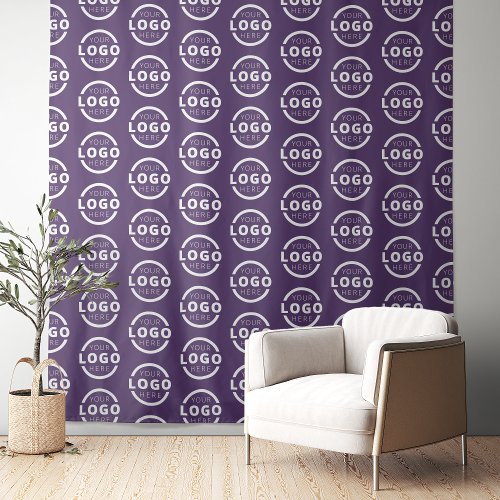 Custom Business Company Logo Backdrop Purple