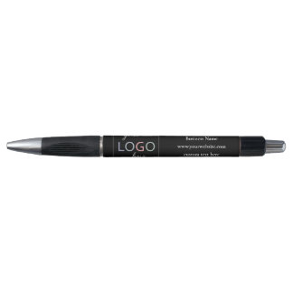 Custom Business Company Logo Black Pen  