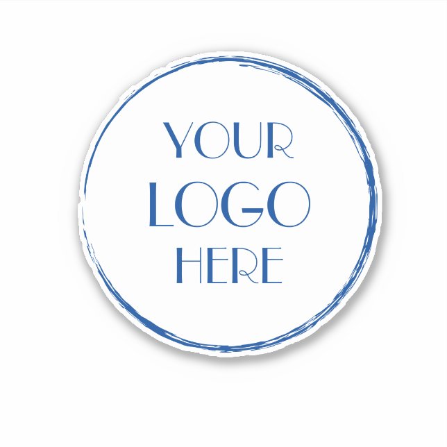 Custom Business Company Logo Branded Water Bottle Sticker (Front)