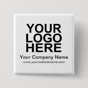 Custom Business Company Logo Button
