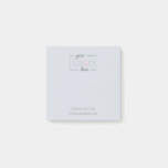 Custom Business Company Logo Dusty Blue Post-it Notes