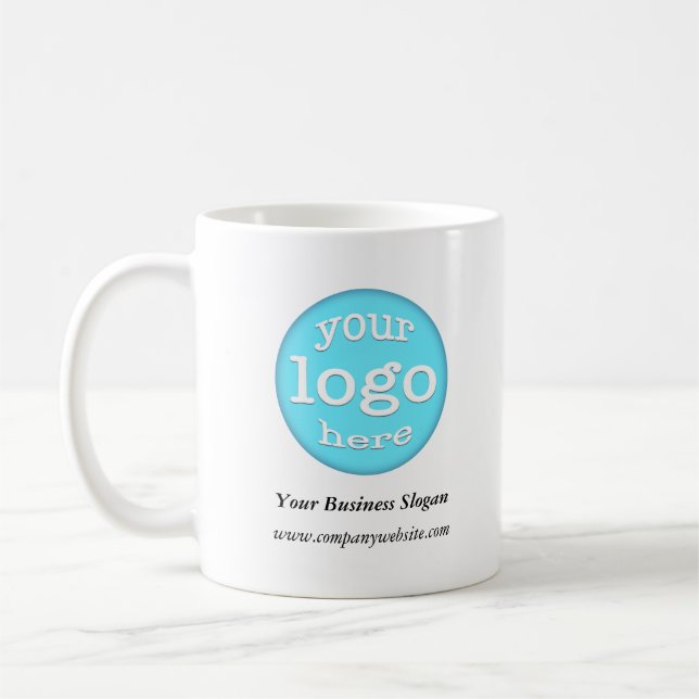 Custom Business Company Logo Employee Office Staff Coffee Mug (Left)
