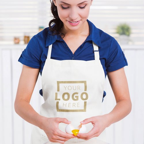 Custom Business Company Logo Employee Staff Long Apron