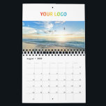 Custom Business Company Logo Office Photo Calendar<br><div class="desc">Elevate your brand visibility with our Custom Business Company Logo Office Photo Calendar! This unique marketing tool seamlessly blends functionality with creativity, making it the perfect holiday gift for valued customers and employees. Each month features your personalized stunning images that showcase your company’s essence, while your logo takes center stage,...</div>