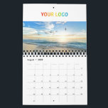 Custom Business Company Logo Office Photo Calendar<br><div class="desc">Elevate your brand visibility with our Custom Business Company Logo Office Photo Calendar! This unique marketing tool seamlessly blends functionality with creativity, making it the perfect holiday gift for valued customers and employees. Each month features your personalized stunning images that showcase your company’s essence, while your logo takes center stage,...</div>