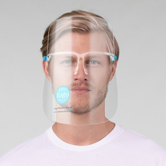 Custom Business Company Logo Office Staff Employee Face Shield (Insitu)