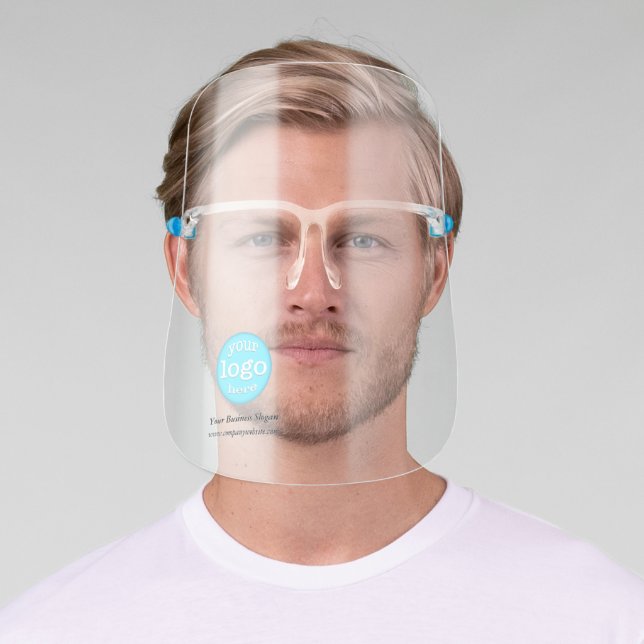 Custom Business Company Logo Office Staff Employee Face Shield (Insitu)