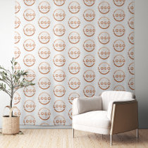 Custom Business Company Logo Pattern Backdrop