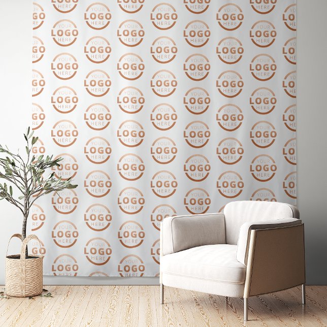 Custom Business Company Logo Pattern Backdrop (Creator Uploaded)