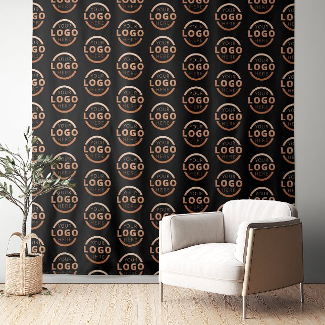 Custom Business Company Logo Pattern Backdrop (Creator Uploaded)