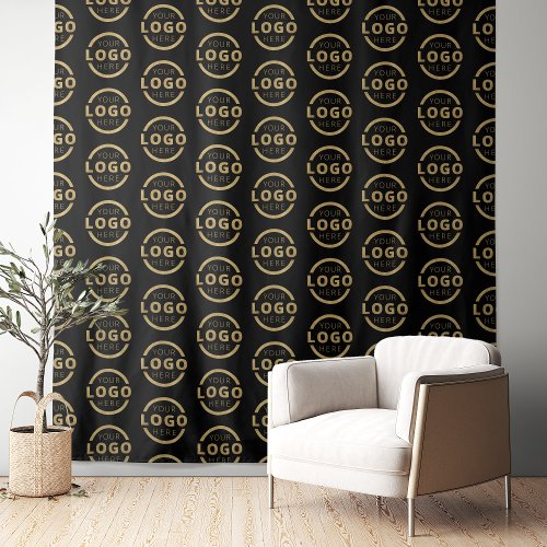 Custom Business Company Logo Pattern Backdrop