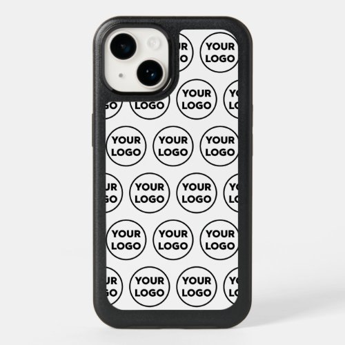 Custom Business Company Logo Pattern OtterBox iPhone 14 Case