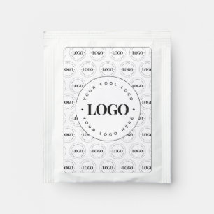 Custom Business Company Logo Pattern Repeating    Tea Bag Drink Mix