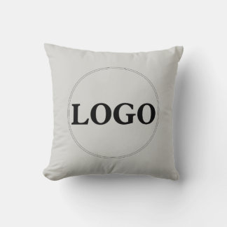 Custom Business Company Logo Promotional Branded  Throw Pillow