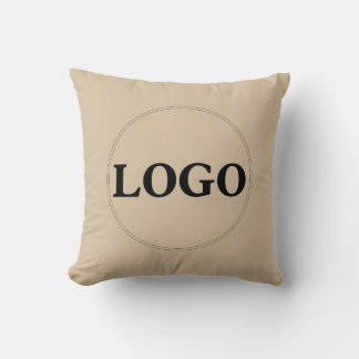 Custom Business Company Logo Promotional Branded  Throw Pillow