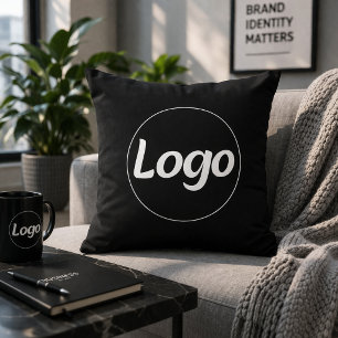 Custom Business Company Logo Promotional Branded Throw Pillow