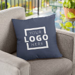 Custom Business Company Logo Promotional Branded Throw Pillow<br><div class="desc">Easily personalize this trendy throw pillow with your own business logo. You can change the background color to match your logo or corporate colors. Promotional pillows make a long lasting impression so they make great corporate gifts, giveaways, or souvenirs for clients, customers, and employees. They can also be used to...</div>