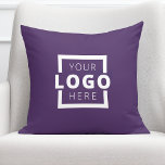 Custom Business Company Logo Promotional Branded Throw Pillow<br><div class="desc">Easily personalize this trendy throw pillow with your own business logo. You can change the background color to match your logo or corporate colors. Promotional pillows make a long lasting impression so they make great corporate gifts, giveaways, or souvenirs for clients, customers, and employees. They can also be used to...</div>